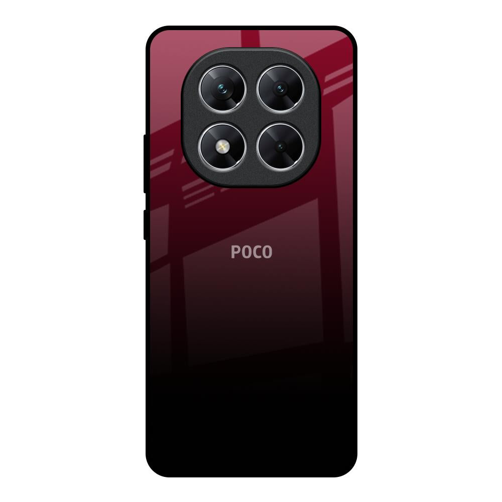 Wine Red Poco X7 5G Glass Back Cover Online
