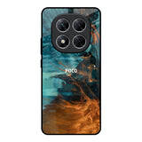 Golden Splash Poco X7 5G Glass Back Cover Online