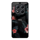 Tropical Art Flower Poco X7 5G Glass Back Cover Online
