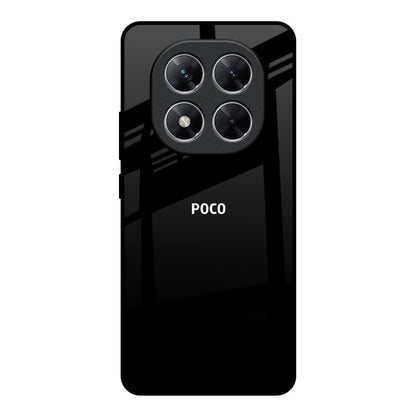 Jet Black Poco X7 5G Glass Back Cover Online