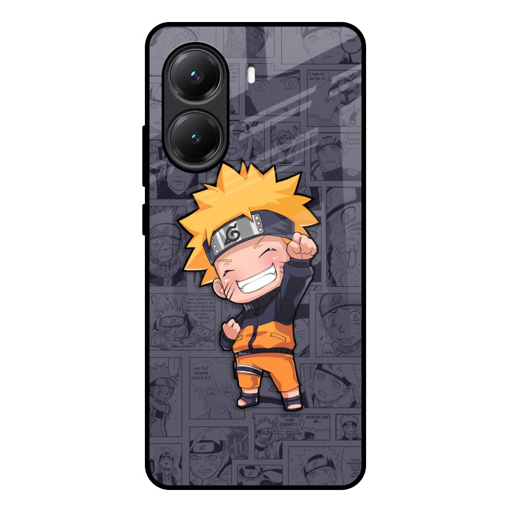 Orange Chubby Poco X7 Pro 5G Glass Back Cover Online