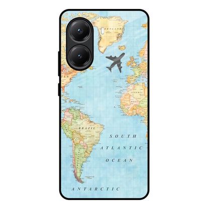 Travel Map Poco X7 Pro 5G Glass Back Cover Online
