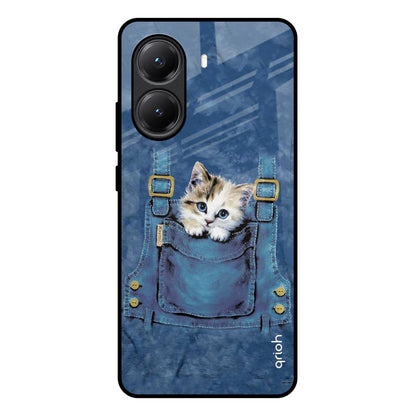 Kitty In Pocket Poco X7 Pro 5G Glass Back Cover Online