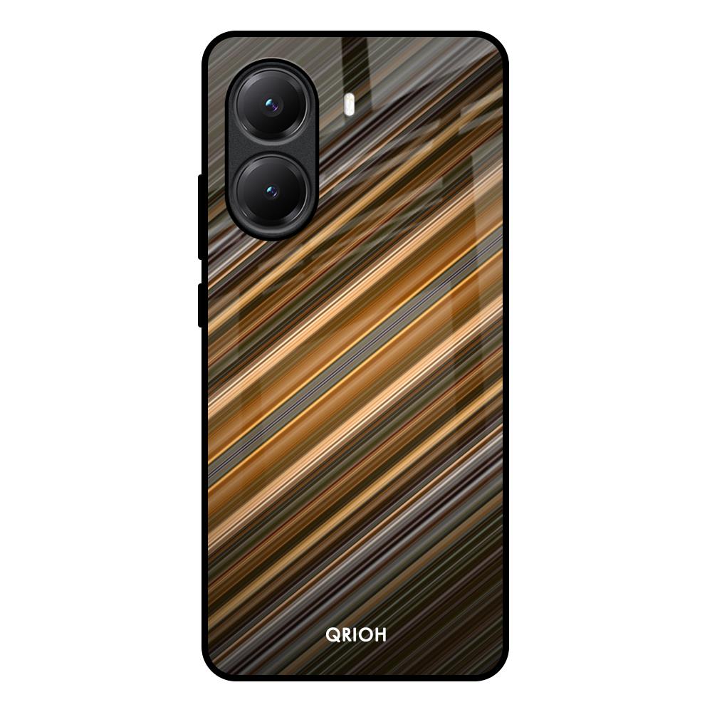 Diagonal Slash Pattern Poco X7 Pro 5G Glass Back Cover Online