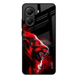 Red Angry Lion Poco X7 Pro 5G Glass Back Cover Online
