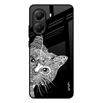 Kitten Mandala Poco X7 Pro 5G Glass Back Cover Online