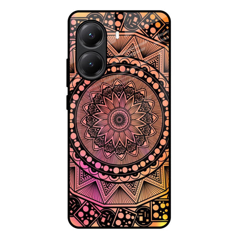 Floral Mandala Poco X7 Pro 5G Glass Back Cover Online