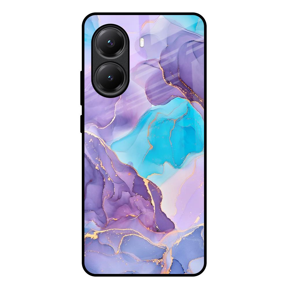 Alcohol ink Marble Poco X7 Pro 5G Glass Back Cover Online