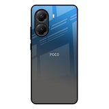 Blue Grey Ombre Poco X7 Pro 5G Glass Back Cover Online