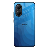Blue Wave Abstract Poco X7 Pro 5G Glass Back Cover Online