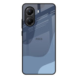 Navy Blue Ombre Poco X7 Pro 5G Glass Back Cover Online