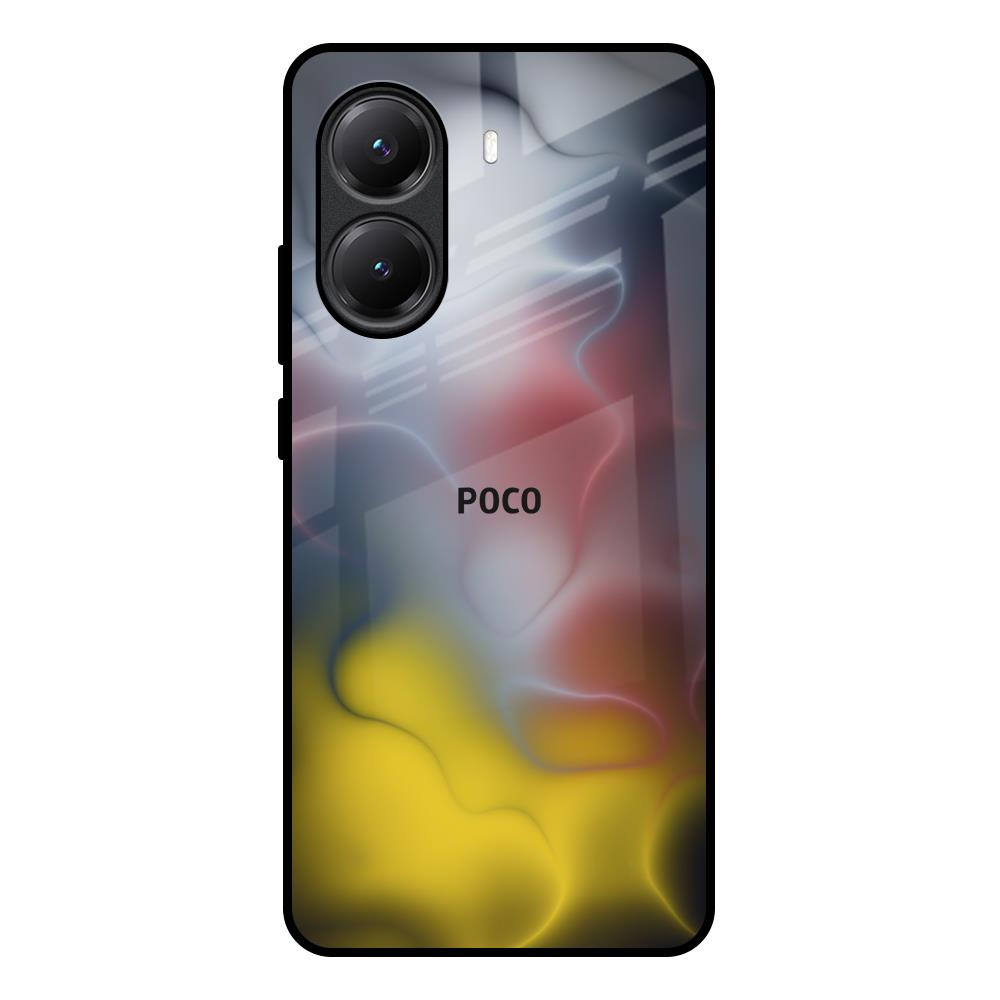 Colorful Smoke Poco X7 Pro 5G Glass Back Cover Online