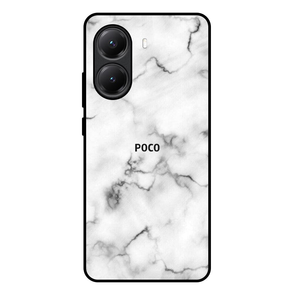Satin White Marble Poco X7 Pro 5G Glass Back Cover Online