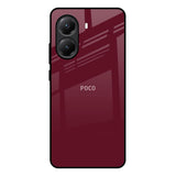 Classic Burgundy Poco X7 Pro 5G Glass Back Cover Online
