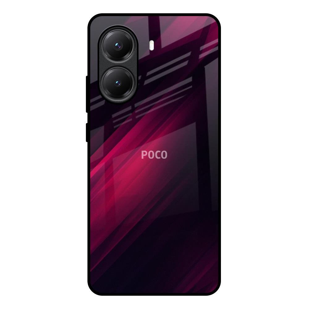 Razor Black Poco X7 Pro 5G Glass Back Cover Online