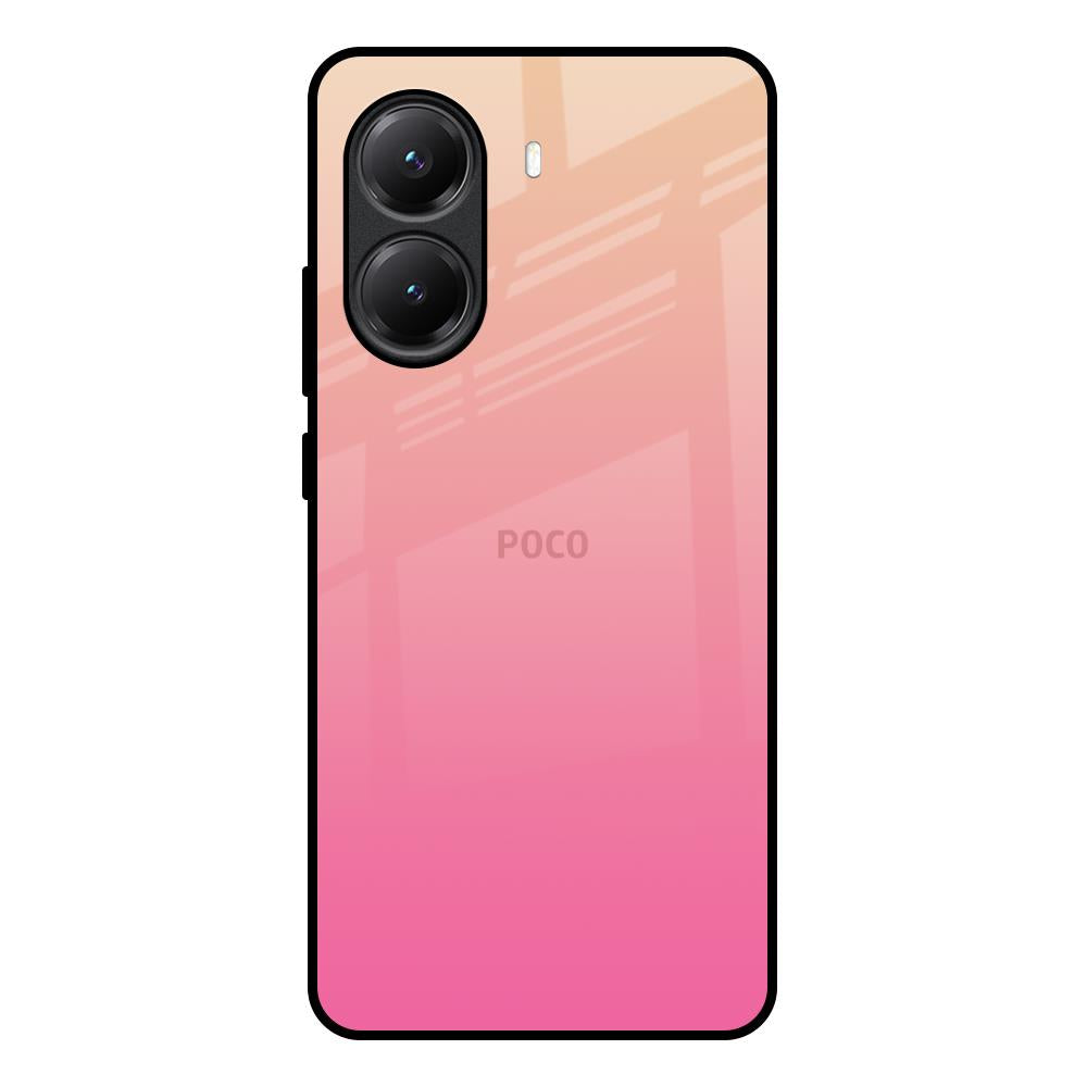 Pastel Pink Gradient Poco X7 Pro 5G Glass Back Cover Online