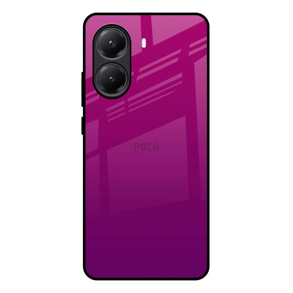 Magenta Gradient Poco X7 Pro 5G Glass Back Cover Online