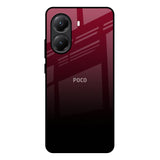 Wine Red Poco X7 Pro 5G Glass Back Cover Online