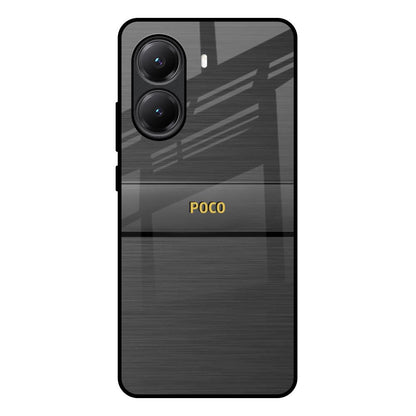 Grey Metallic Glass Poco X7 Pro 5G Glass Back Cover Online