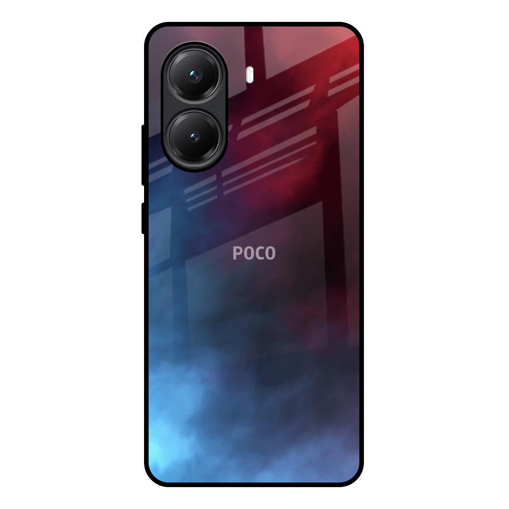 Smokey Watercolor Poco X7 Pro 5G Glass Back Cover Online