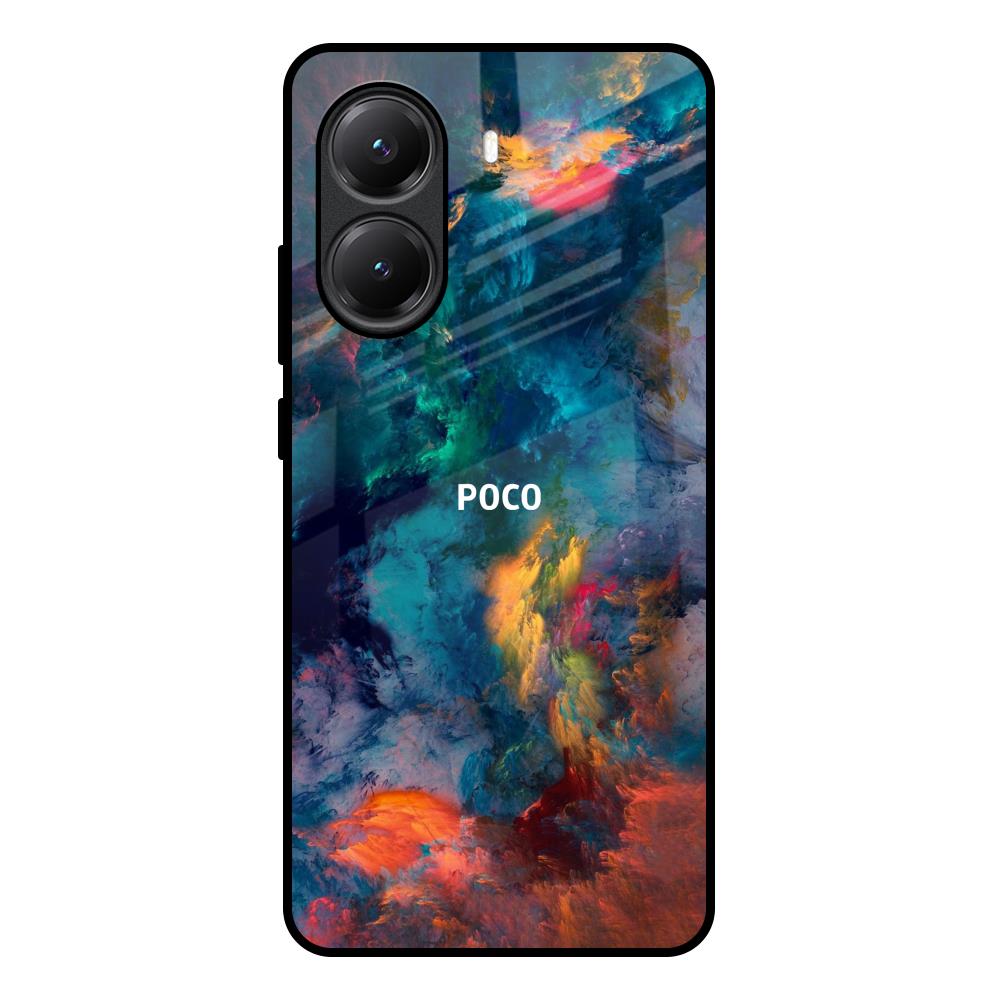 Colored Storm Poco X7 Pro 5G Glass Back Cover Online