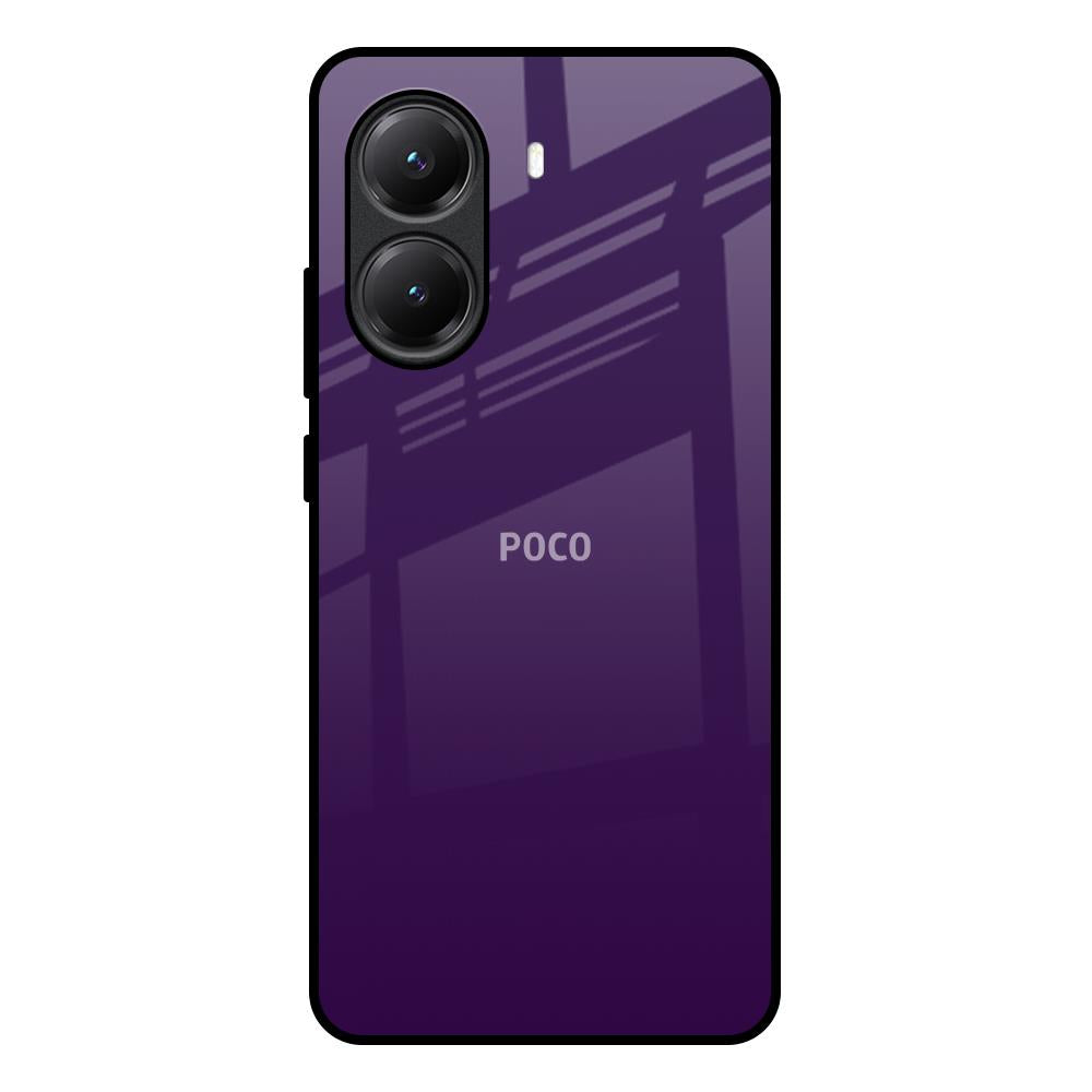 Dark Purple Poco X7 Pro 5G Glass Back Cover Online