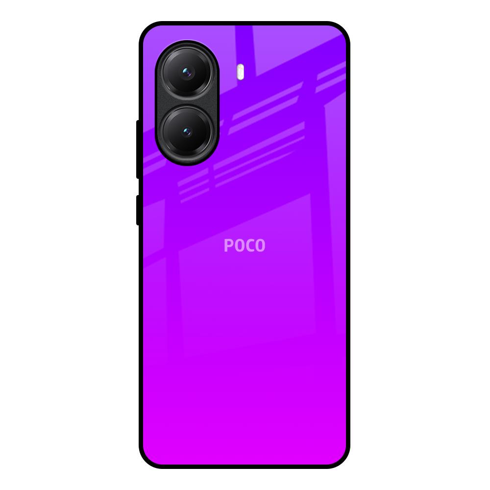 Purple Pink Poco X7 Pro 5G Glass Back Cover Online