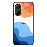 Wavy Color Pattern Poco X7 Pro 5G Glass Back Cover Online