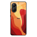 Magma Color Pattern Poco X7 Pro 5G Glass Back Cover Online