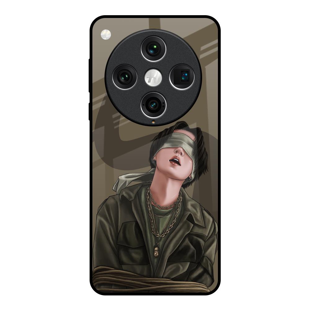 Blind Fold Oppo Find x8 Pro Glass Back Cover Online