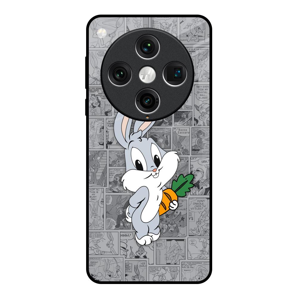 Cute Baby Bunny Oppo Find x8 Pro Glass Back Cover Online