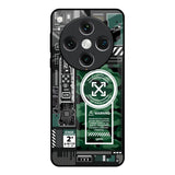 Green Camo Circuit Oppo Find x8 Pro Glass Back Cover Online