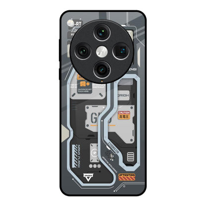 Retro Futuristic Oppo Find x8 Pro Glass Back Cover Online