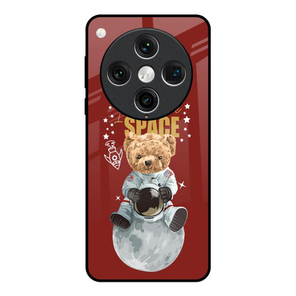 Astronaut Bear Oppo Find x8 Pro Glass Back Cover Online