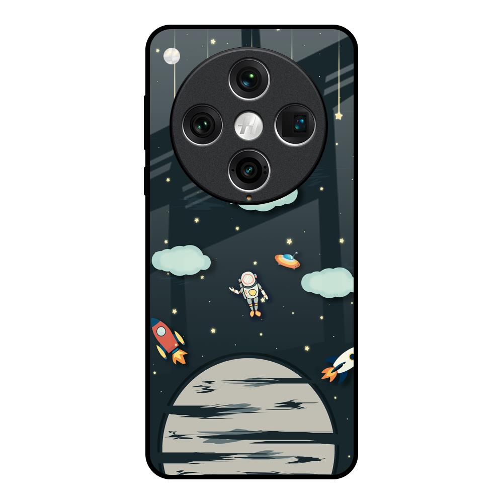 Astronaut Dream Oppo Find x8 Pro Glass Back Cover Online