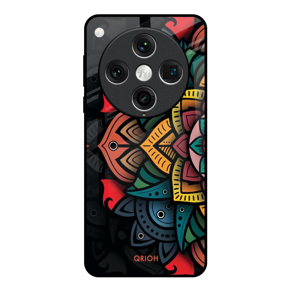 Retro Gorgeous Flower Oppo Find x8 Pro Glass Back Cover Online