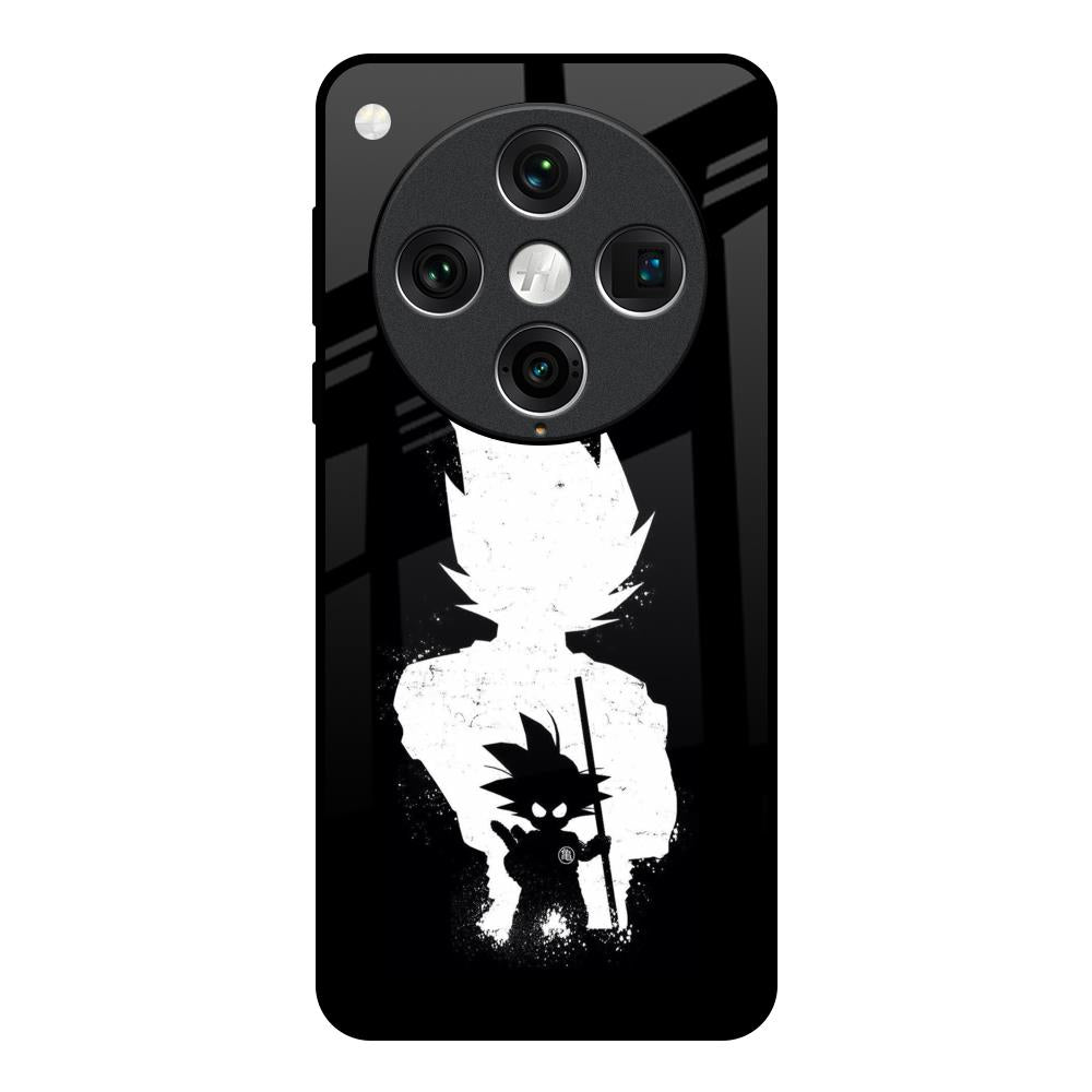 Monochrome Goku Oppo Find x8 Pro Glass Back Cover Online