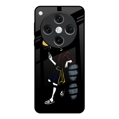 Luffy Line Art Oppo Find x8 Pro Glass Back Cover Online