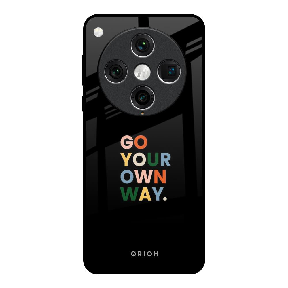 Go Your Own Way Oppo Find x8 Pro Glass Back Cover Online