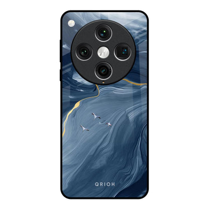 Deep Ocean Marble Oppo Find x8 Pro Glass Back Cover Online