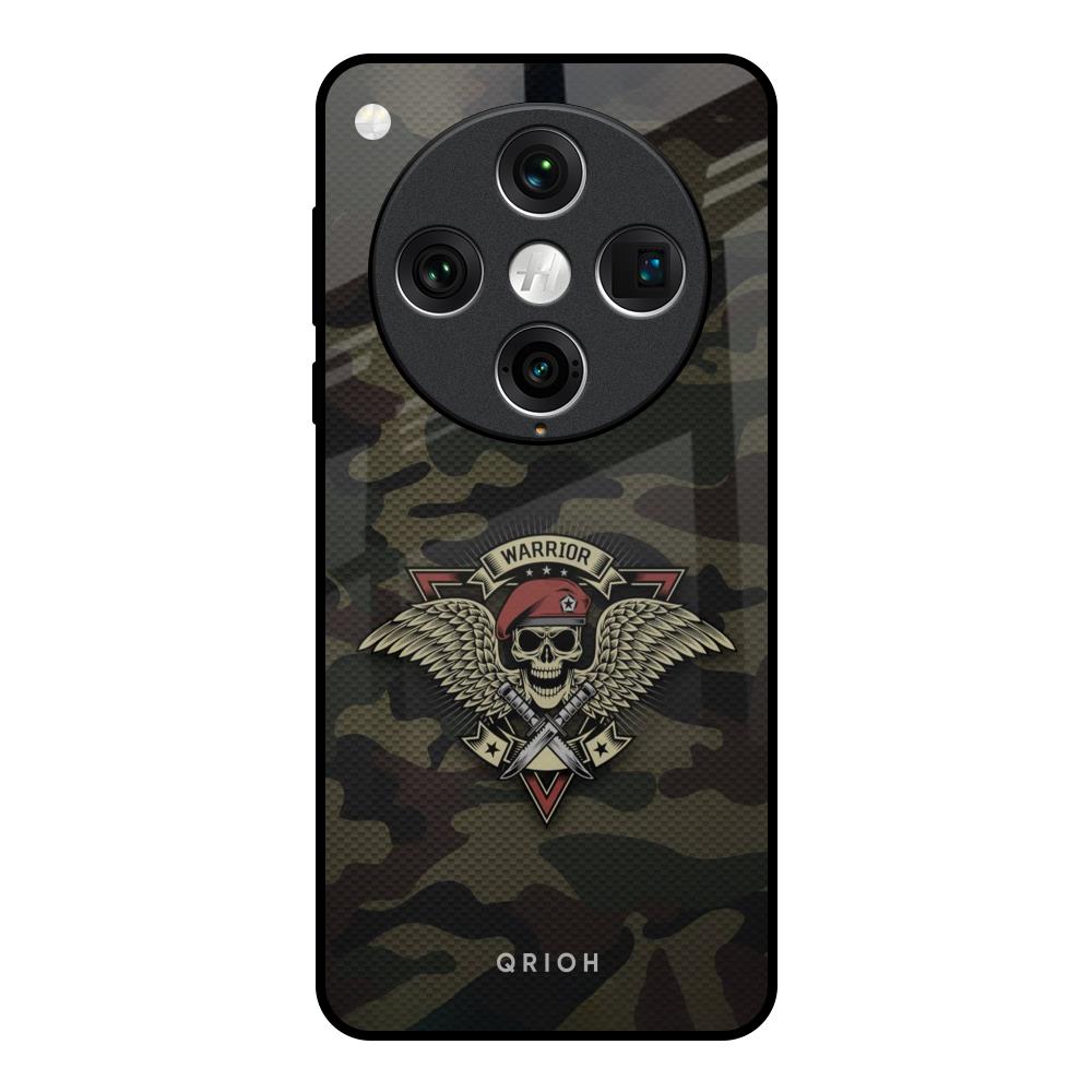 Army Warrior Oppo Find x8 Pro Glass Back Cover Online