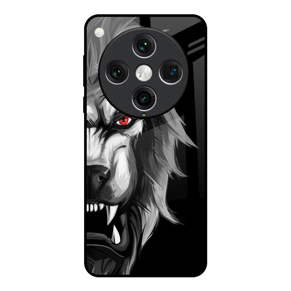 Wild Lion Oppo Find x8 Pro Glass Back Cover Online