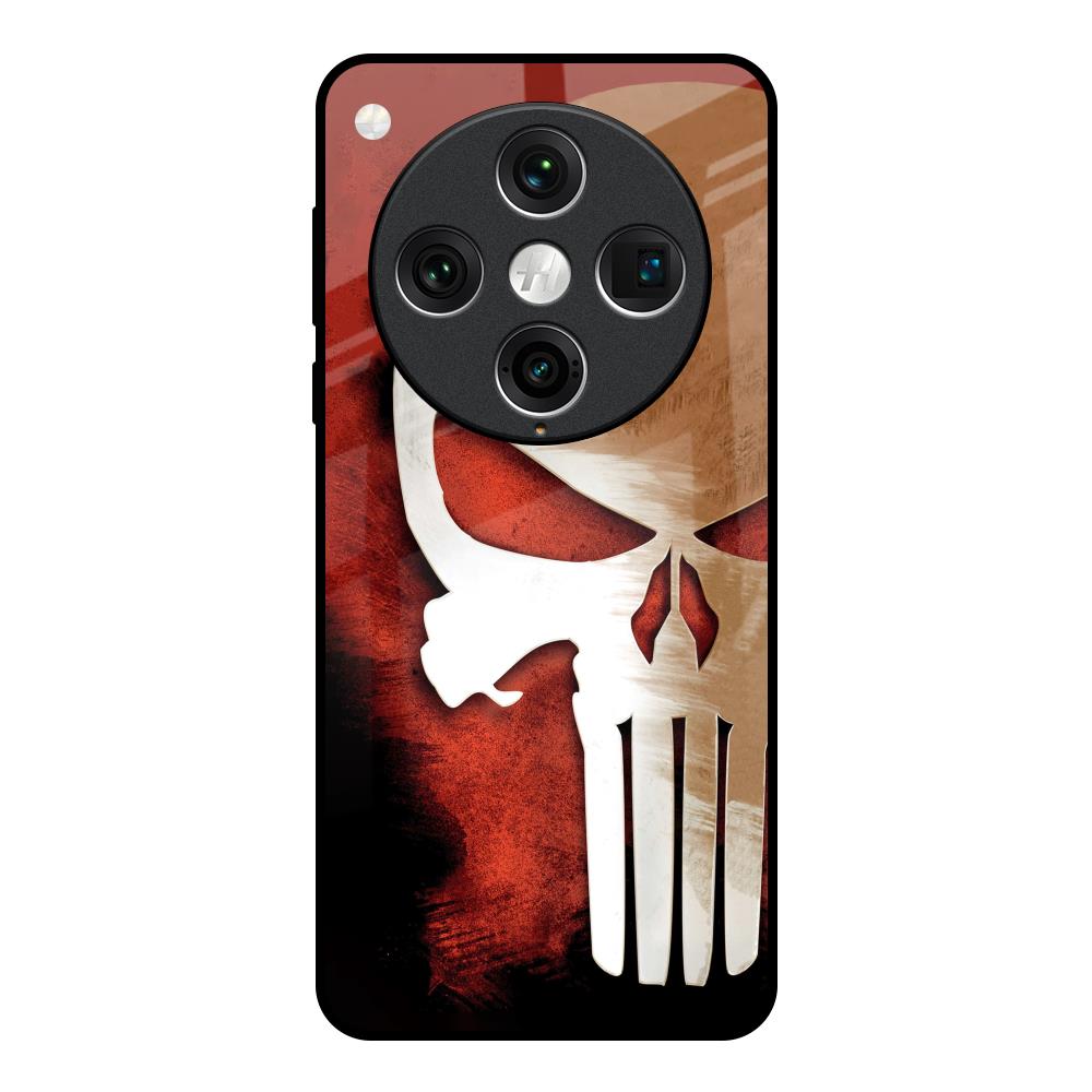 Red Skull Oppo Find x8 Pro Glass Back Cover Online