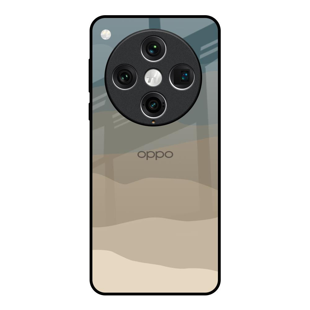 Abstract Mountain Pattern Oppo Find x8 Pro Glass Back Cover Online