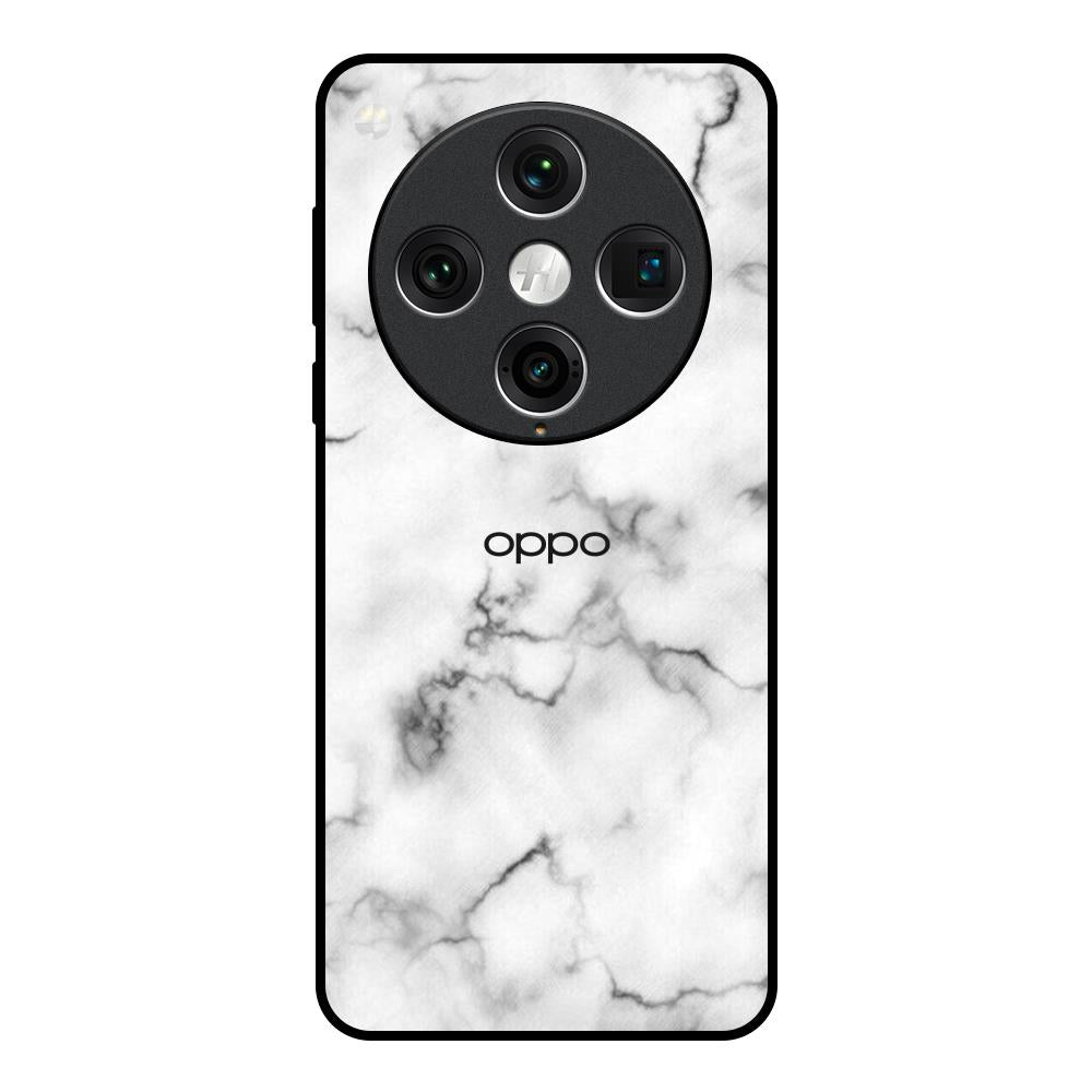 Satin White Marble Oppo Find x8 Pro Glass Back Cover Online