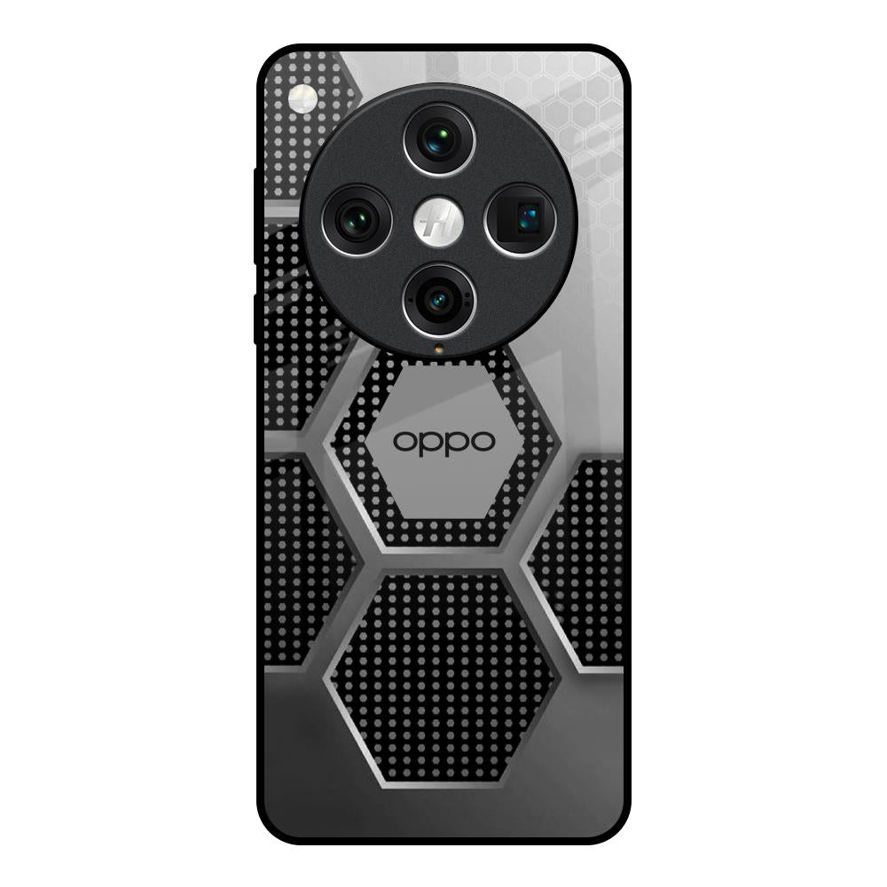 Hexagon Style Oppo Find x8 Pro Glass Back Cover Online