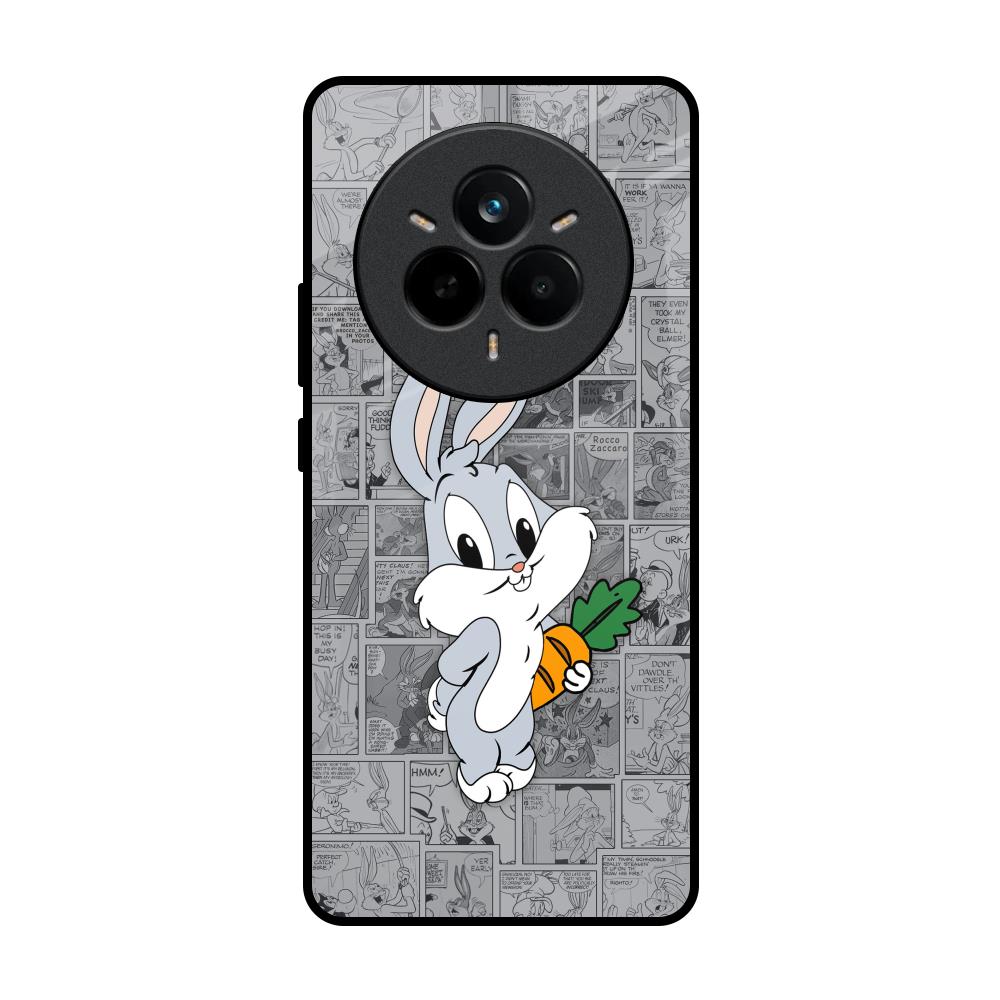 Cute Baby Bunny Realme 14 Pro 5G Glass Back Cover Online