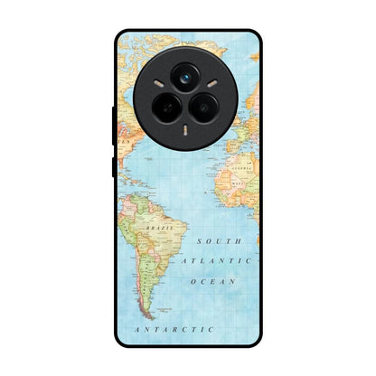 Travel Map Realme 14 Pro 5G Glass Back Cover Online
