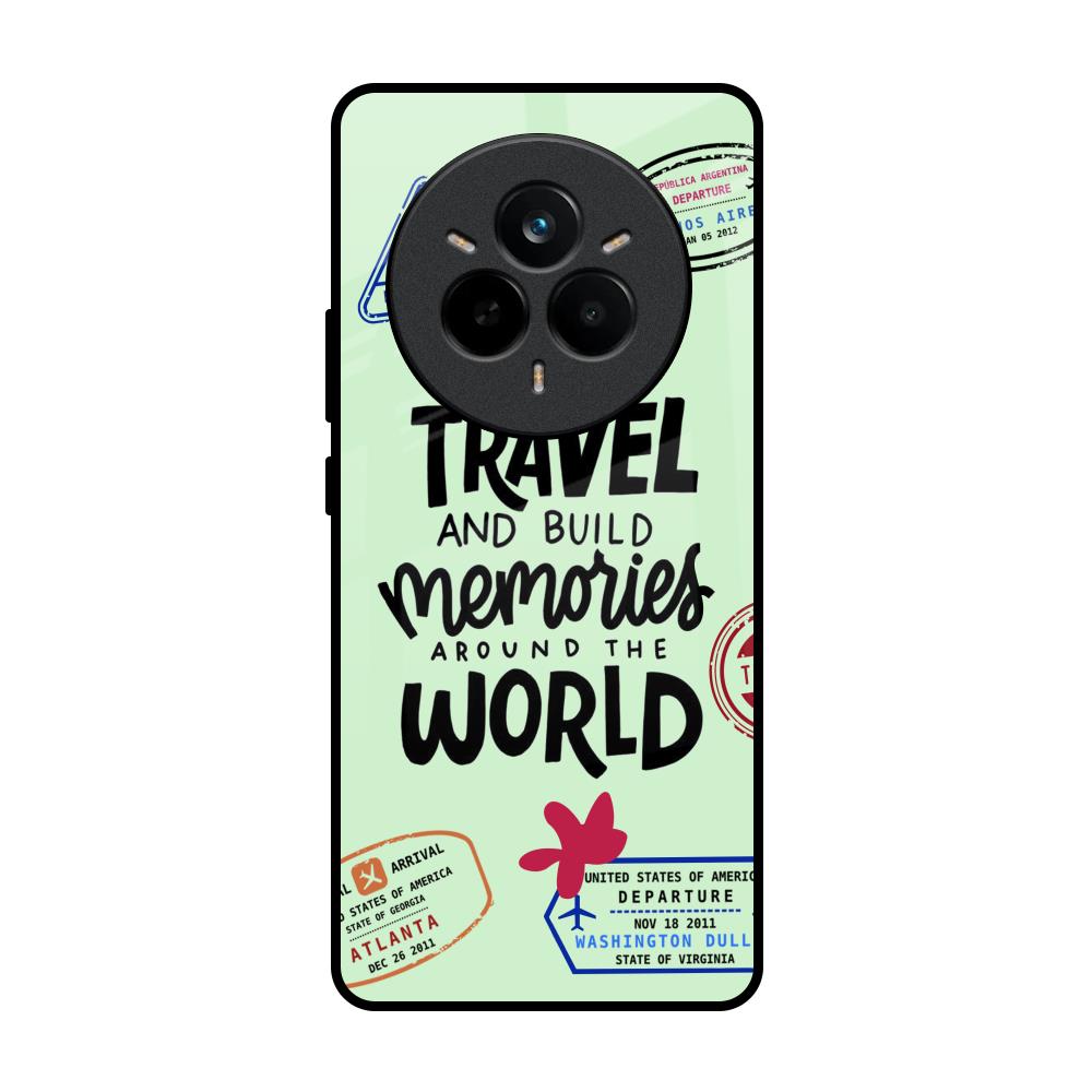 Travel Stamps Realme 14 Pro 5G Glass Back Cover Online
