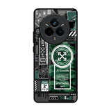 Green Camo Circuit Glass Case for Realme 14 Pro 5G